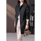 R&B | Stylischer Einreihiger Kurzer Trenchcoat für Damen