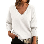 R&B | V-Neck Pullover - Elegante Strickpullover Im Oversize-Stil für Alltag & Büro