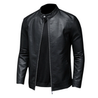 R&B | Trendig Leder Bikerjacke für Männer