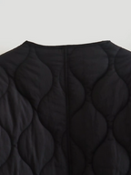 R&B | Elegante Langarm-Steppjacke mit Ein-Knopf-Verschluss Ideal für Herbst/Winter