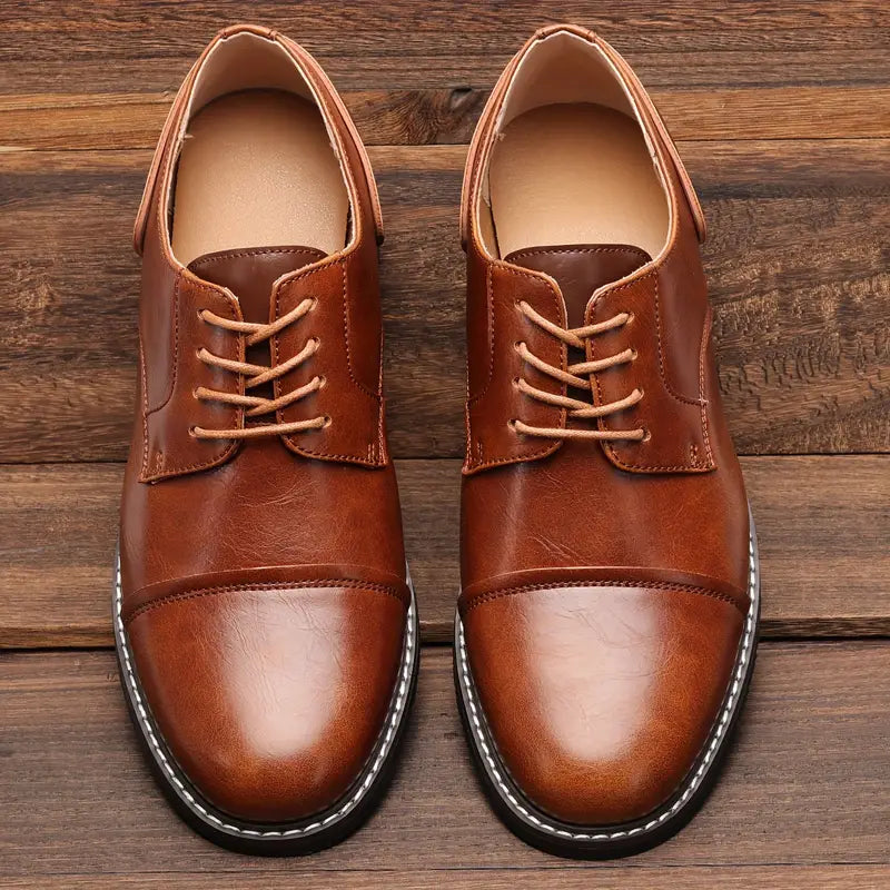 solide vintage-derby-schuhe für herren R&B