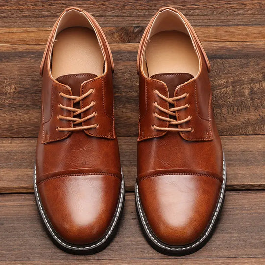 solide vintage-derby-schuhe für herren R&B