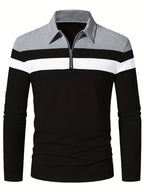 EB – langärmliges poloshirt mit reißverschluss