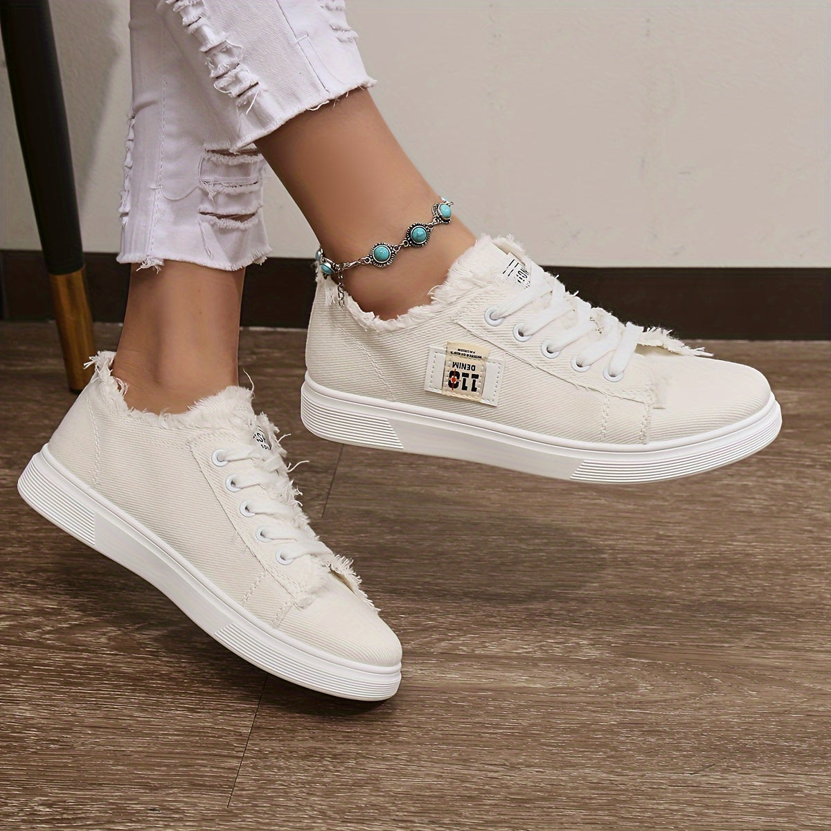 Leinenschuh Damen Casual Sneaker R&B