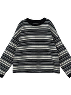 R&B | Oversized Pullover mit Rundhalsausschnitt Und Streifen