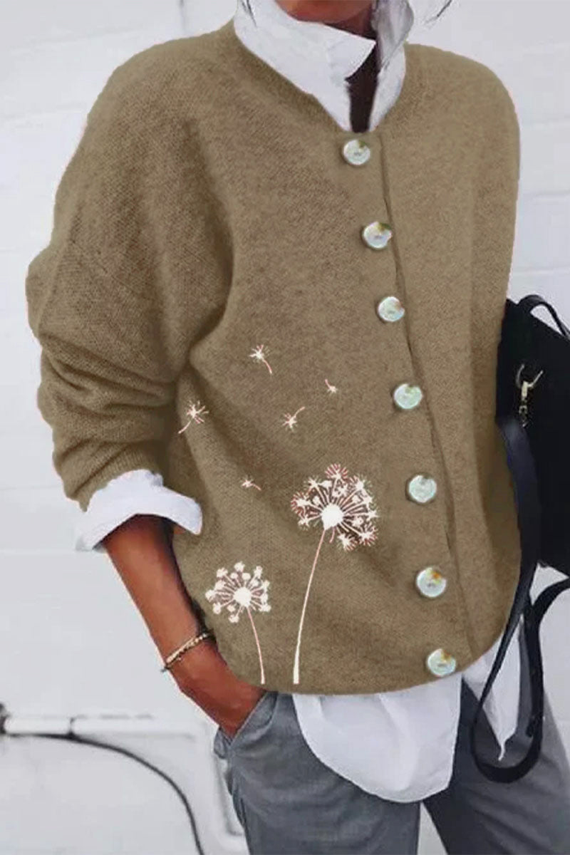Schicke und lässige Winter-Strickjacke
