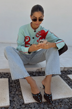 R&B | Gemütlicher Strand Strickcardigan mit Nautischem Oktopusdesign