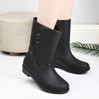 R&B | Damen wasserdichte und bequeme Gummistiefel mit rutschfester Sohle