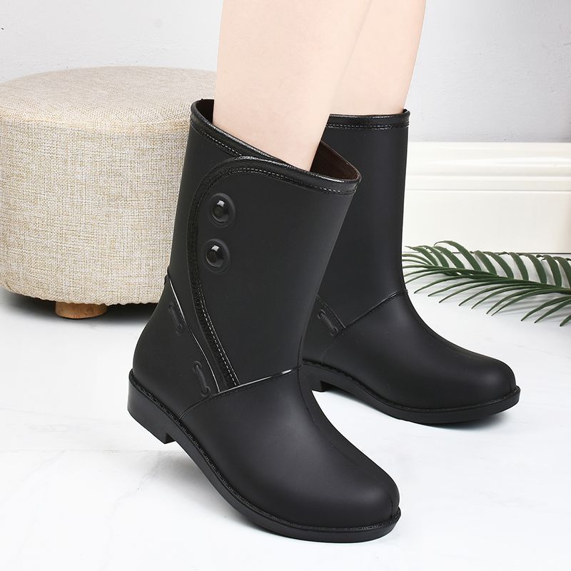 R&B | Damen wasserdichte und bequeme Gummistiefel mit rutschfester Sohle