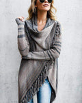 R&B | Herbst und Winter Mittellange Strickjacke