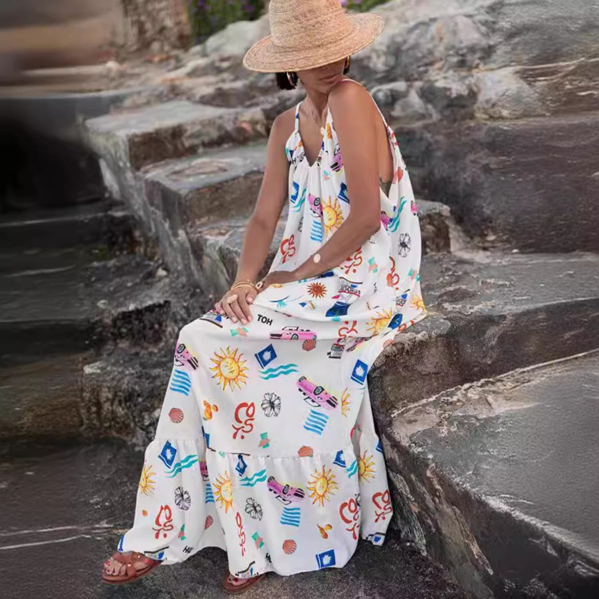 R&B | Kleid mit Hosenträgern in Übergröße