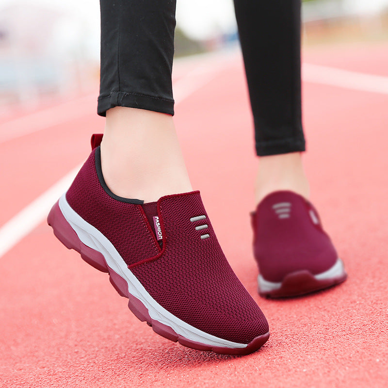 Damen Bequeme Slip-On Sneakers mit atmungsaktivem Obermaterial R&B