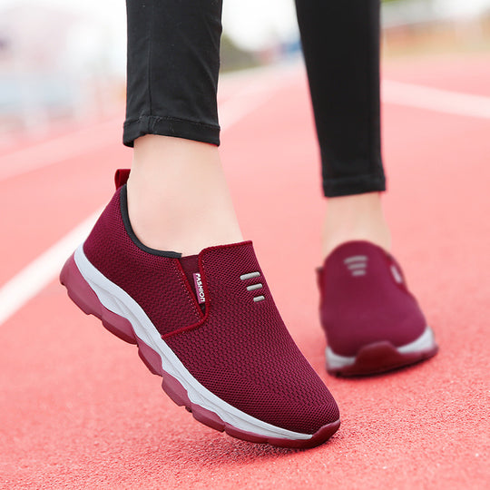 Damen Bequeme Slip-On Sneakers mit atmungsaktivem Obermaterial R&B