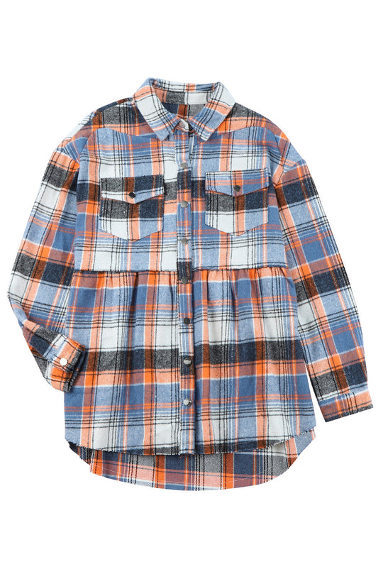 R&B | Checkered Shirt With A-cut Cotton Blend Ideal for Everyday Look