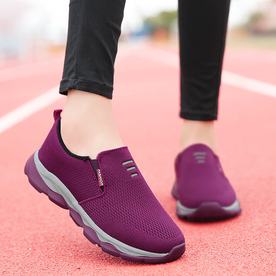 Damen Bequeme Slip-On Sneakers mit atmungsaktivem Obermaterial R&B