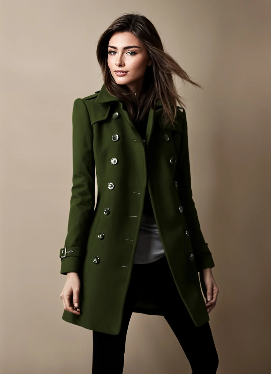 R&B | Eleganter Trenchcoat Damen Winterjacke