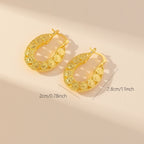 R&B | 14Kt Gold Einzigartige Gold Filigrane Chunky Creolen