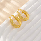 R&B | 14Kt Gold Einzigartige Gold Filigrane Chunky Creolen