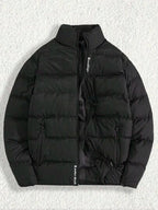 R&B | Gepolsterte Jacke mit Hohem Kragen Reißverschluss Warm und Leichtgewicht