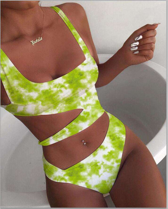 Damen Einteiler Badeanzug mit raffinierten Cut-Outs und modernem Design R&B