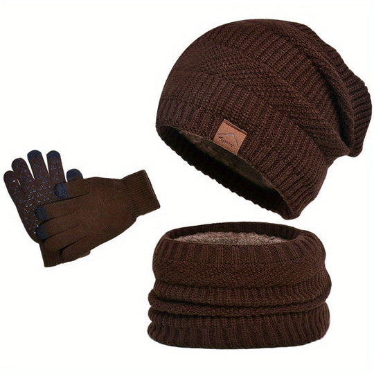 R&B - Freizeit Winter Plüsch 3-teiliges Set für Männer