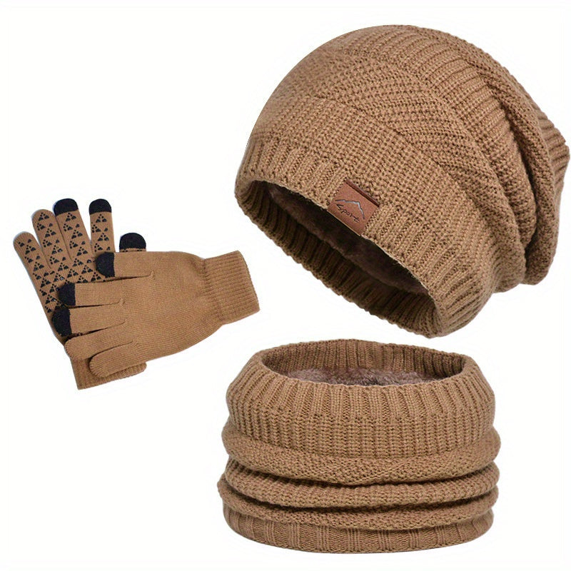 R&B | Freizeit Winter Plüsch 3-teiliges Set für Männer
