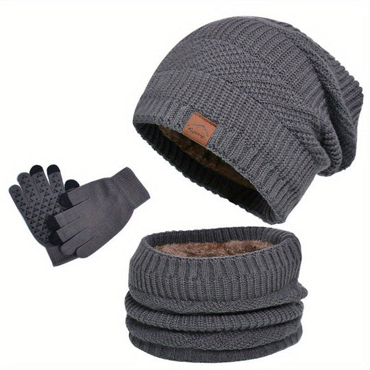 R&B - Freizeit Winter Plüsch 3-teiliges Set für Männer