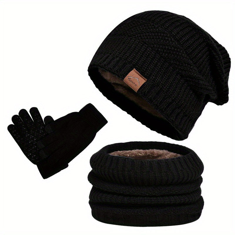 R&B - Freizeit Winter Plüsch 3-teiliges Set für Männer
