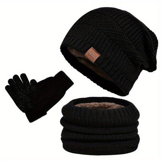 R&B - Freizeit Winter Plüsch 3-teiliges Set für Männer