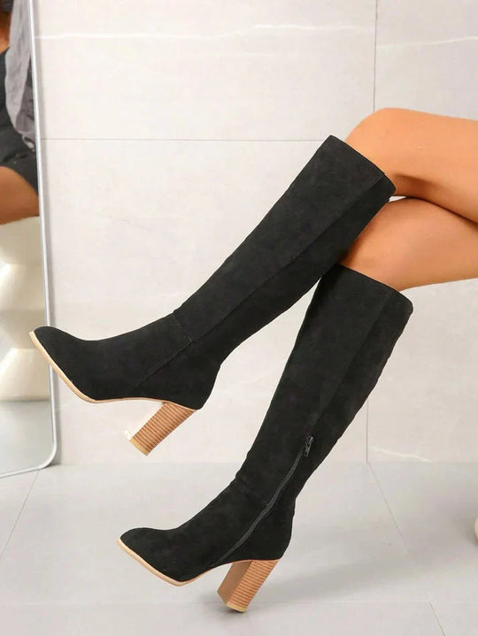 R&B | Wild Kniehohe Stiefel mit Absatz