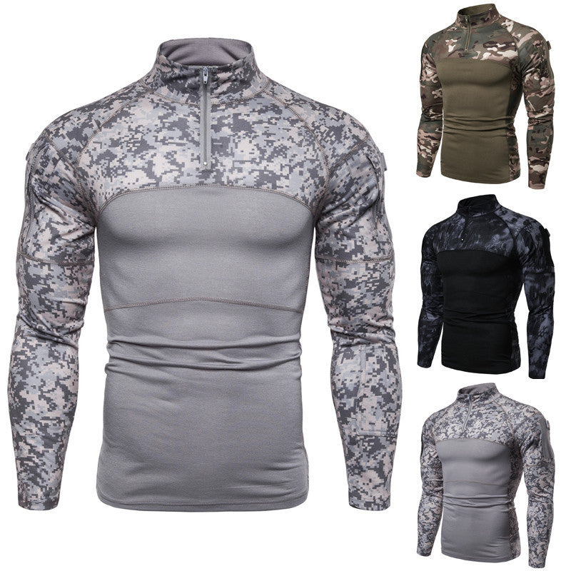Herren Sportlicher Langarmpullover mit strukturiertem Design und praktischem Reißverschluss