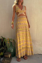 R&B | Stretchkleid mit Ausschnitt und Schlitz