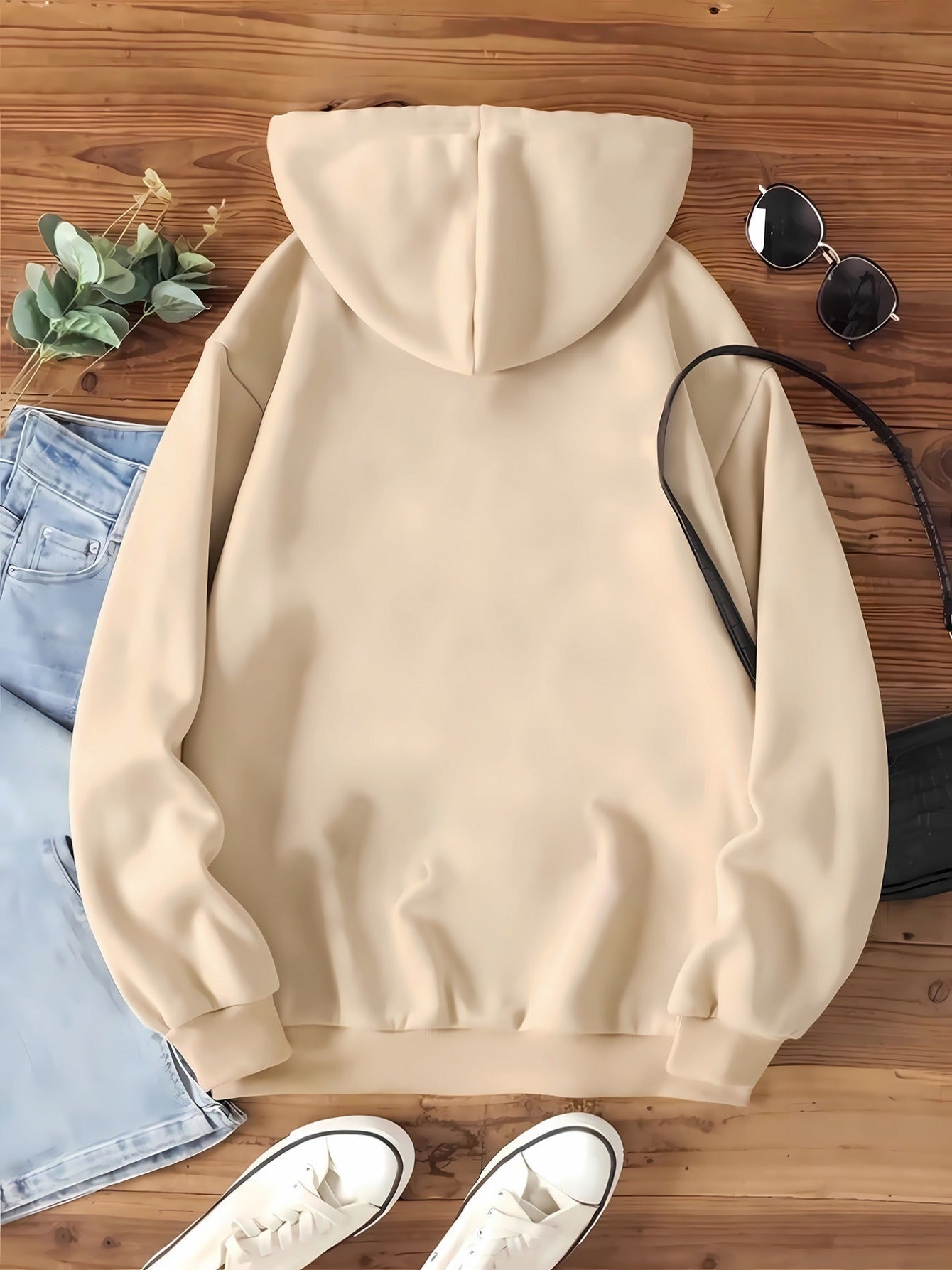 R&B | Sweat Pullover Hoodie mit Katzenprint und Kapuze für Frauen Perfekt für lässige Tage