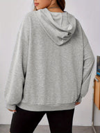 R&B | Sweat Pullover Hoodie mit Katzenprint und Kapuze für Frauen Perfekt für lässige Tage