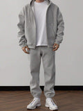 R&B | Unifarbener Kapuzenpulli und Hose für Herren