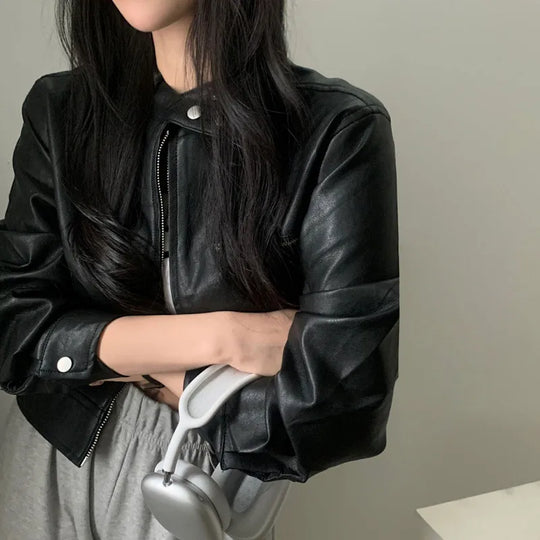 R&B | Retro-Reißverschlussjacke mit hohem Kragen