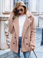 R&B | Damen Teddy Doppelreiher Mantel