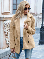 R&B | Damen Lässige Teddy Mantel Winter