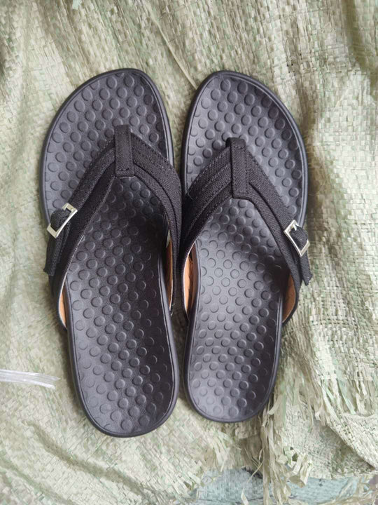 Damen Zehentrenner-Sandalen mit modischem Riemendesign R&B