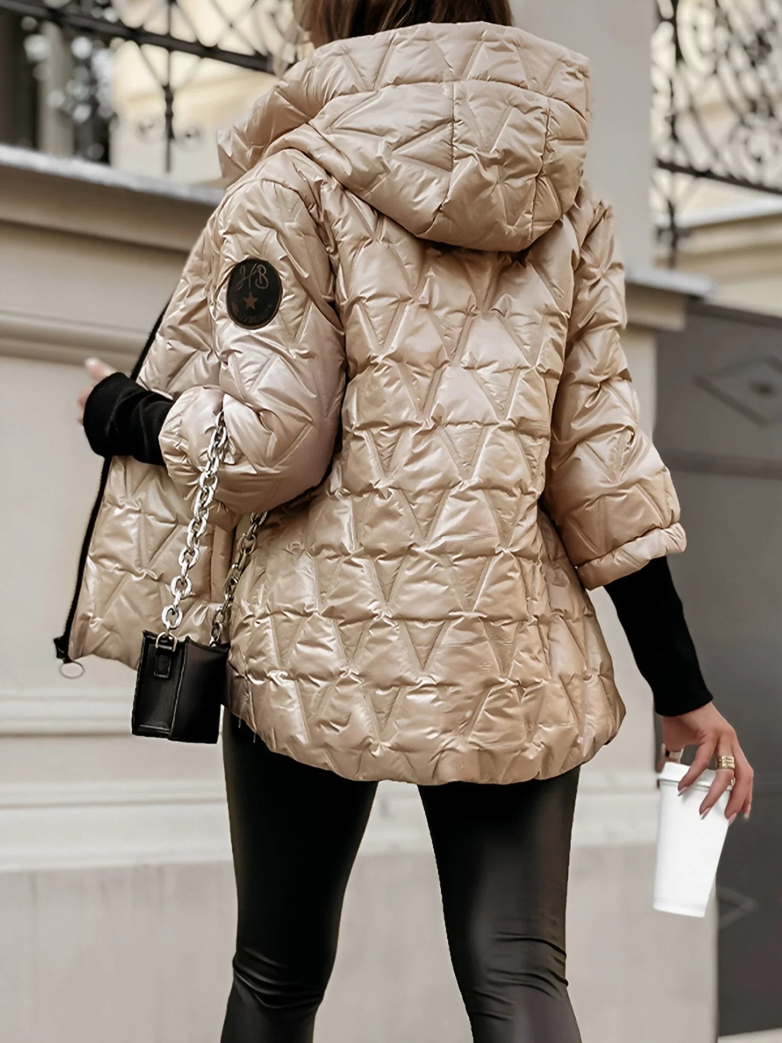 R&B | Gemütliche Patchwork Baumwolljacke für Einen Geschichteten Look Im Lässigen Stil