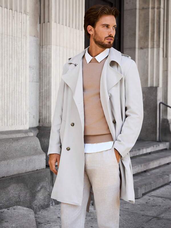 R&B | Trendig Trenchcoat für Männer