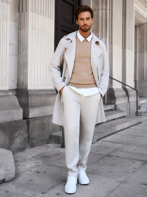R&B | Trendig Trenchcoat für Männer