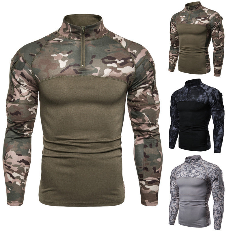 Herren Sportlicher Langarmpullover mit strukturiertem Design und praktischem Reißverschluss