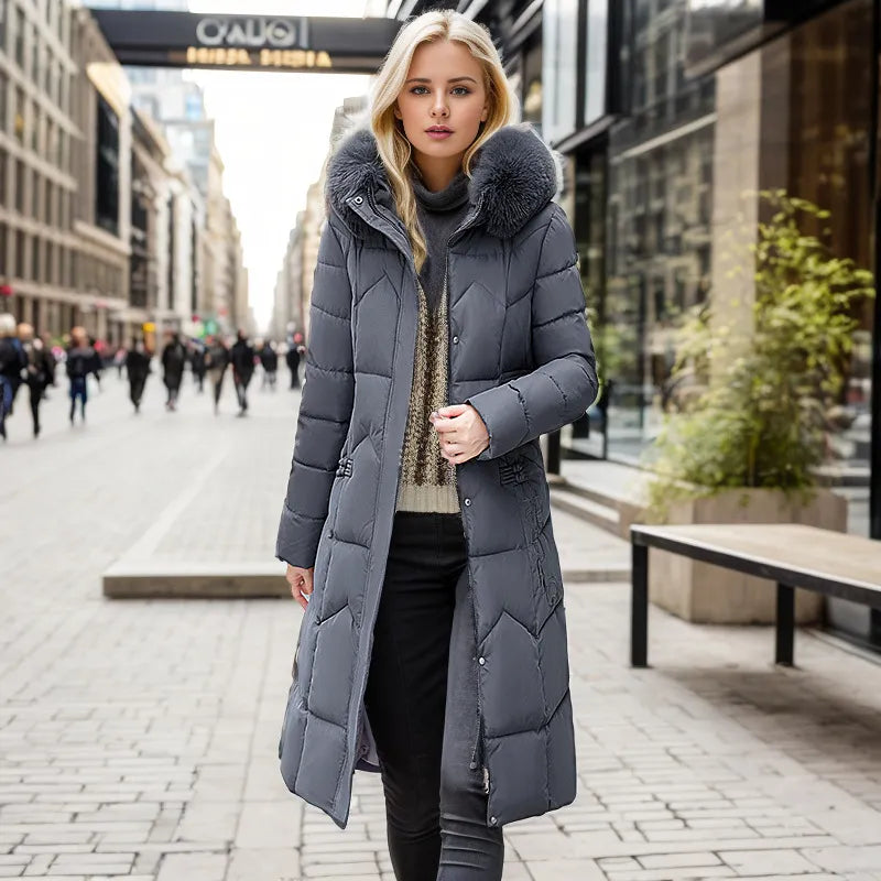 R&B | Lange schlanke Winterjacke