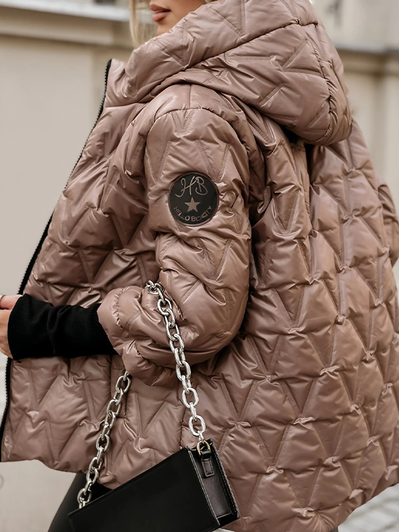 R&B | Gemütliche Patchwork Baumwolljacke für Einen Geschichteten Look Im Lässigen Stil