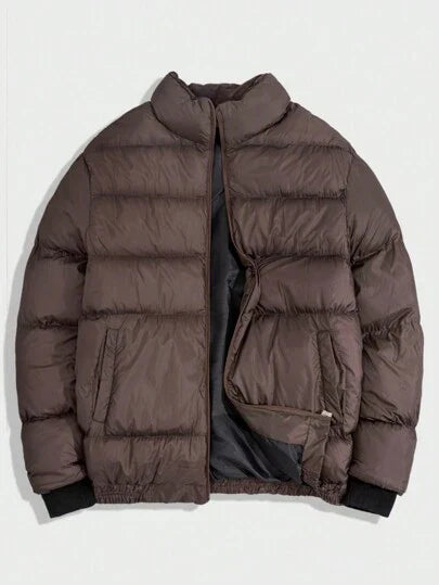 R&B | Gepolsterte Jacke mit Hohem Kragen Reißverschluss Warm und Leichtgewicht