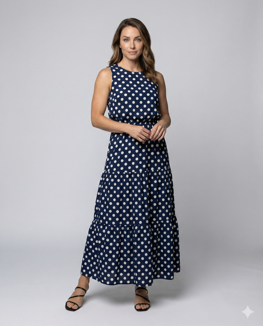 R&B | Elegantes Sommerkleid mit Pünktchen