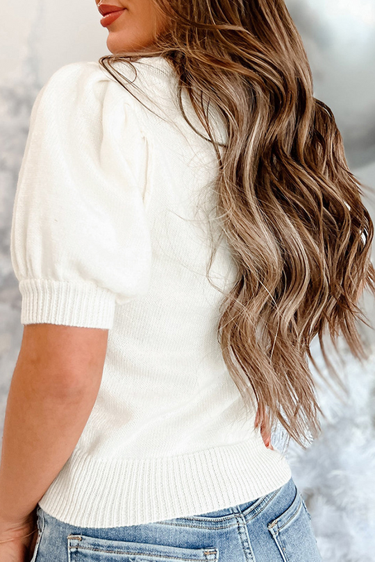 R&B | Lässiger Weihnachtsbaum Pailletten Patchwork Halber Turtleneck Pullover