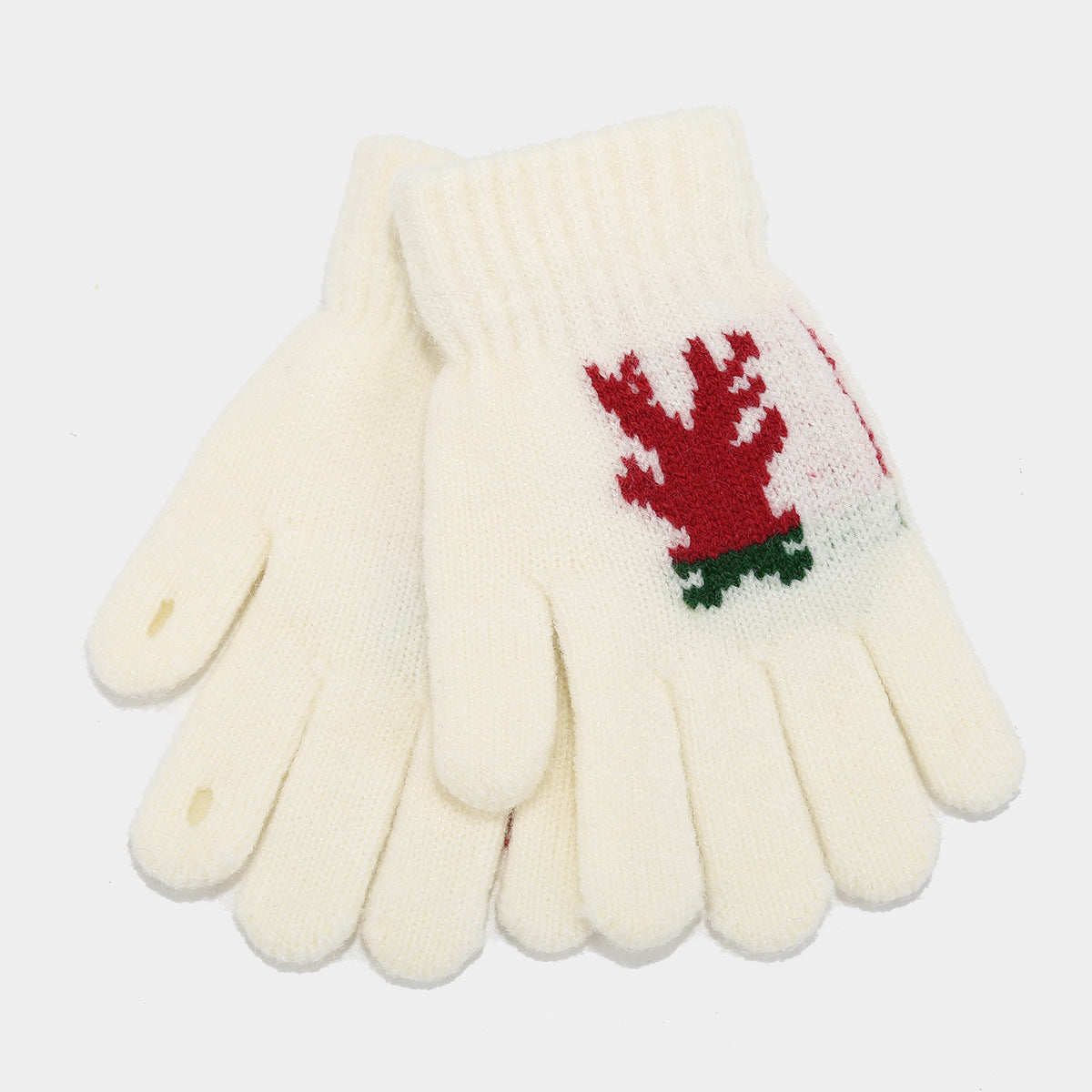 R&B | Weihnachtsrentier Geweih Schal Hut Handschuhe Dreiteiliges Set (3 Farben)