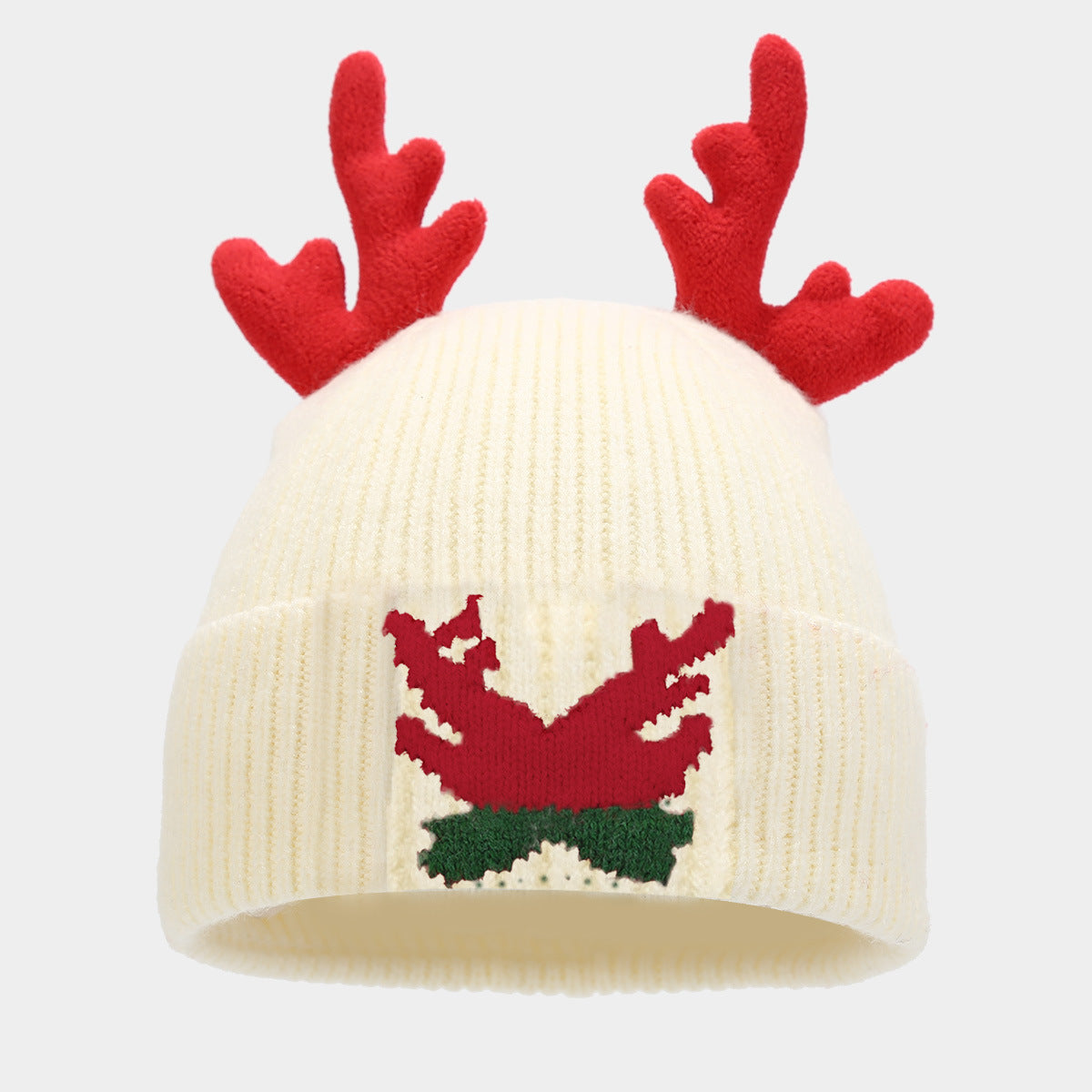 R&B | Weihnachtsrentier Geweih Schal Hut Handschuhe Dreiteiliges Set (3 Farben)